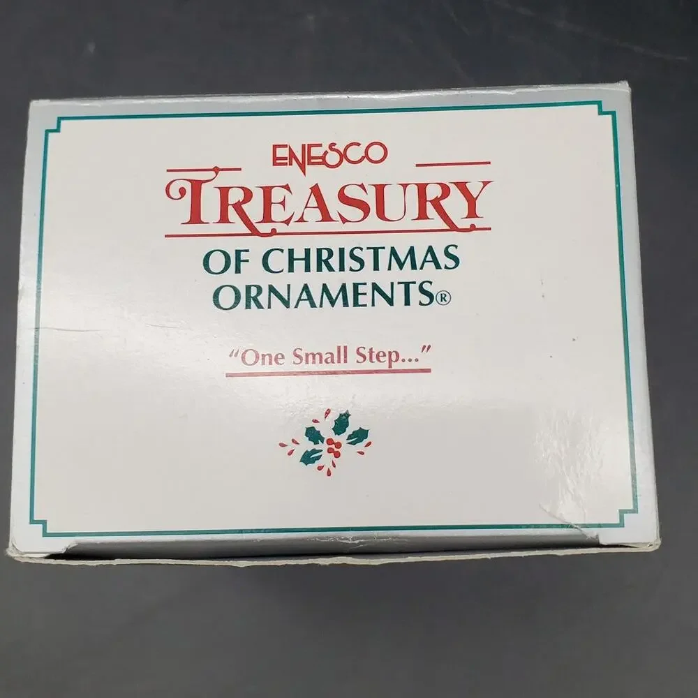 Enesco Treasury of Christmas Ornaments One Small Step Apollo 11 1994 NIB